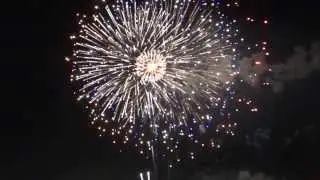 Fireworks show in Riyadh on the national day of Saudi Arabia.