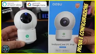 AOSU IndoorCam P1 PRO : Videocamera Smart Wi-Fi - Compatibile Amazon Alexa Google Assistant e App
