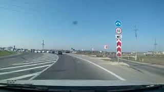 Сужение дороги под жд мостом