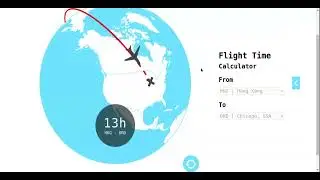 Flight time demo with HTML, CSS, Javascript | App Stack