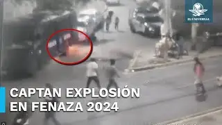 Revelan momento exacto de explosión en la Feria de Zacatecas 2024