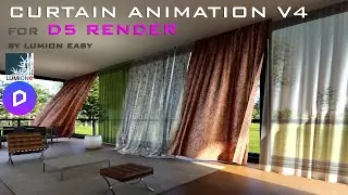 Curtains animation V4 for D5 Render | Lumion Easy