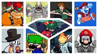 FNF Murder dance but every turn a different character sings it