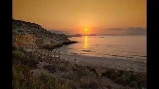 Carolina Beach. Crystal clear waters on the best beach in Murcia according to National Geographic 4K