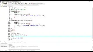 C++ Base Class And Derived class