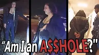 FULL BodyCam DUI Arrest Of Literal 'TRAIN WRECK' Drunk Woman & Mother Of The Year Just Fell In Lurve