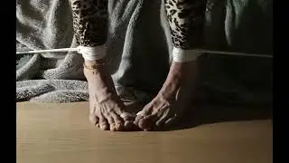 My veiny feet tied up