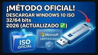 🛑 ¡MÉTODO OFICIAL! Descargar Windows 10 ISO (64/32 Bits) en 2026