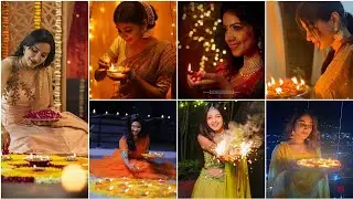 🌺Diwali photoshoot pose // diwali photos poses ideas girl ❤️🥀