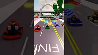Mario Kart but then… 😨 #shorts