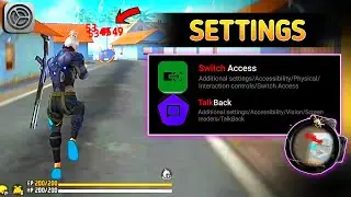 🔝 TALKBACK & SWITCH ACCESS Headshot Settings Test Brazilian 🇧🇷 Tips And Tricks 🔥 FreeFire Max & FF