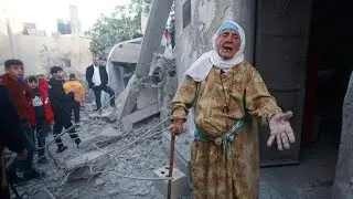 Gaza under Israeli occupation forces bombard Gaza | AI URDU NEWS