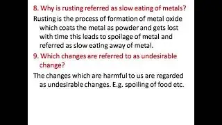 Class VII Chemistry Chapter 2 Part III