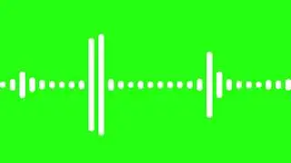 Green Screen  Sounds Waves Animation:  No Copyrights