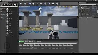 UE4. Chaos Destruction #4. Destroy from projectile.