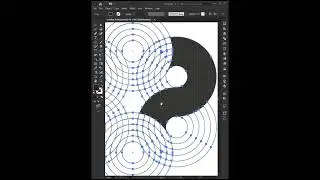 Logo Design With Circle Grid  #logoart #illustratortutorial #shorts