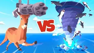 SUPER DEER vs SHARKNADO - Deeeer Simulator Part 10 | Pungence