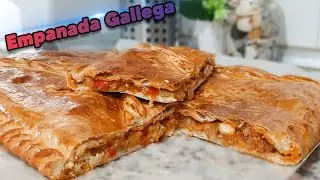 فطيرة إسبانية بحشوة لذيذة جدا | empanada gallega | 😋