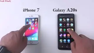 SAMSUNG A20s vs iPhone 7 | Speed Test Comparison