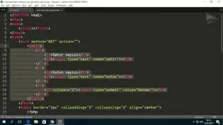PHP Post ve Get Yöntemiyle Tablo Oluşturma