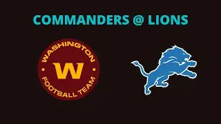COMMANDERS @ LIONS NFL WEEK 2 2022 PREDICTION AND PREVIEW