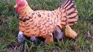 Galinha de cimento