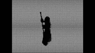 BAD APPLE but it's ASCII Characters - ON-BLACK VERSION (  I made white as well )