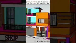 Residential House Exterior Design.....#shorts #anscadd