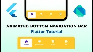 Flutter Tutorial - Animated Bottom Navigation Bar Step By Step In Food Delivery App 