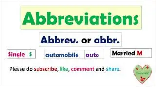 ABBREVIATIONS