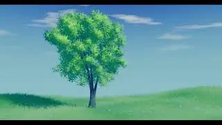 Easy anime tree in blender | stylized | blender 4.0