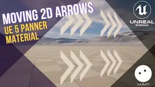 UE5 - Moving/Animating 2D Arrows with Panner Material - Unreal Engine Tutorial
