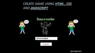 Create Guess A number game using HTML, CSS and JavaScript || @dev_tech2o