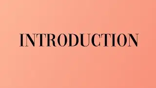 My Introduction