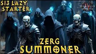 S13 EZ LAZY Zerg Summoner Starter ! Necromancer Build Diablo 4 LoH