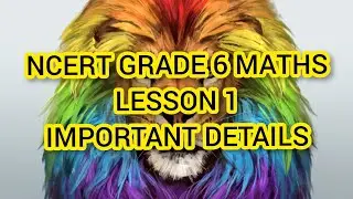 Knowing our numbers lesson 1| grade 6 CBSE | part 1|covered portion is 1.1-1.2.1|New ncert syllabus|