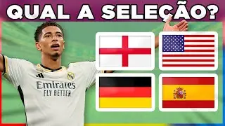Adivinhe a SELEÇÃO dos JOGADORES! ⚽️ | Quiz de Futebol