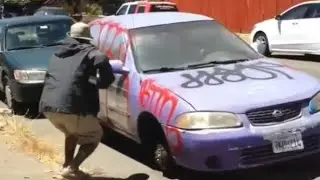 Sake BTM bombing their car with FTL #graffiti