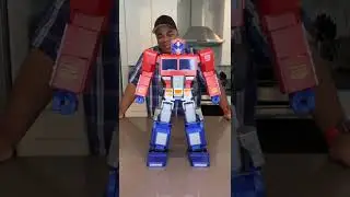This $800 talking Optimus Prime Transformer….transforms! 