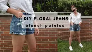 DIY Flower Jeans | Super trendy and all you need a bleach!