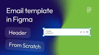How to create email template in Figma with Marka Email Generator Plugin. Header from scratch