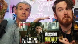 MISSION MAJNU | Sidharth Malhotra, Rashmika Mandanna | Netflix India | Official Trailer REACTION!!