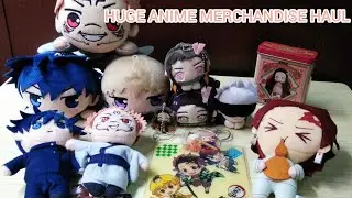 HUGE ANIME MERCHANDISE HAUL (JUJUTSU KAISEN,DEMON SLEYER)