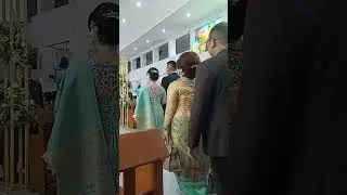 Pemberkatan pernikahan di HKBP kota Pekanbaru