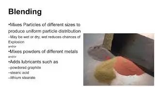 3421 Forming Powders & Powder Metallurgy