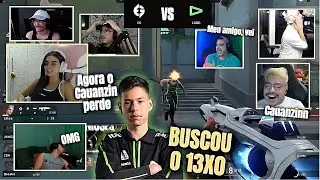 REAÇÃO DOS STREAMERS NO MOMENTO EM QUE CAUANZIN BUSCA O 12X0 PRA LOUD
