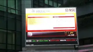P4 LED Video wall One of the Best in India - By Xtreme Media at National Stock Exchange