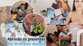 Abrindo os presentes do aniversário do Isaac/ ele amou ❤️
