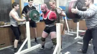 Глазырин Николай - попытка приседа 300