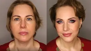Макияж для подписчицы. Вечерний макияж в бордовых оттенках